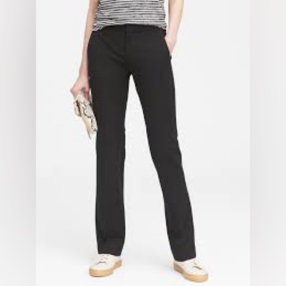 BANANA REPUBLIC, Black The Logan Fit Trousers Pants